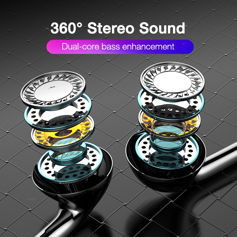 Confira O Fone De Ouvido Com Fio Bass Stereo Em 5 Cores Para Com Headsets Para Smartphone!