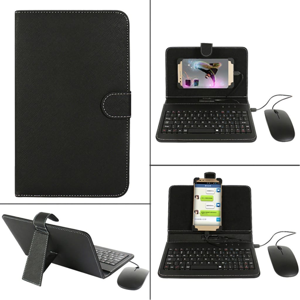 Teclado Para Tablet, Celular Com Mouse Portátil Com Fio!