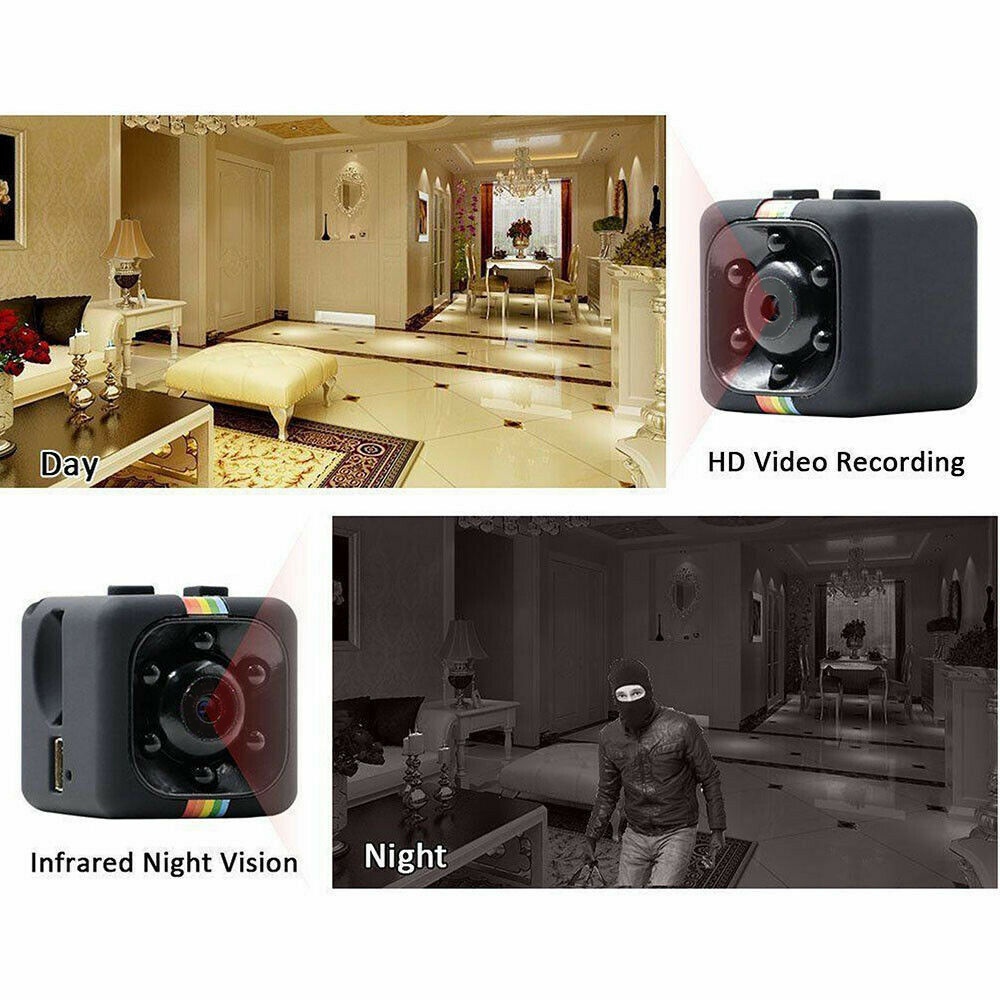 Mini Câmera Escondida SQ11 1080 para Câmera Espiã DV DVR com Visão Noturna IR para Carro